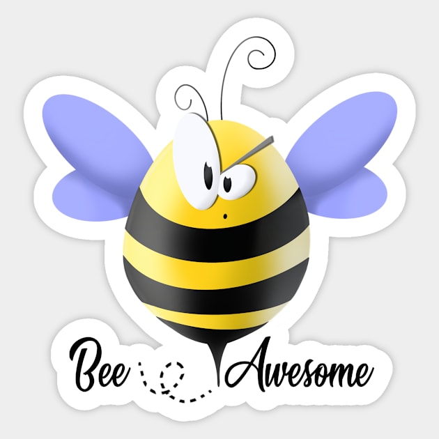 Bee Awesome Sticker by Prickly illustrations 